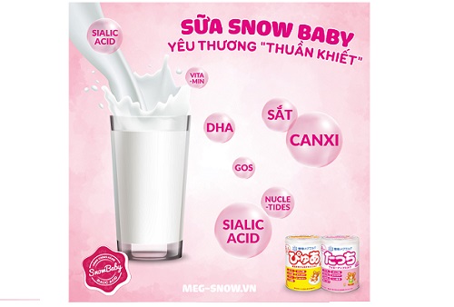 Bé từ 0-1 tuổi nên uống bao nhiêu ml sữa Snow baby 1 ngày?